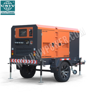 Compressor de ar portátil do parafuso do motor diesel da fabricação de 390CFM China para múltiplos cenários usando